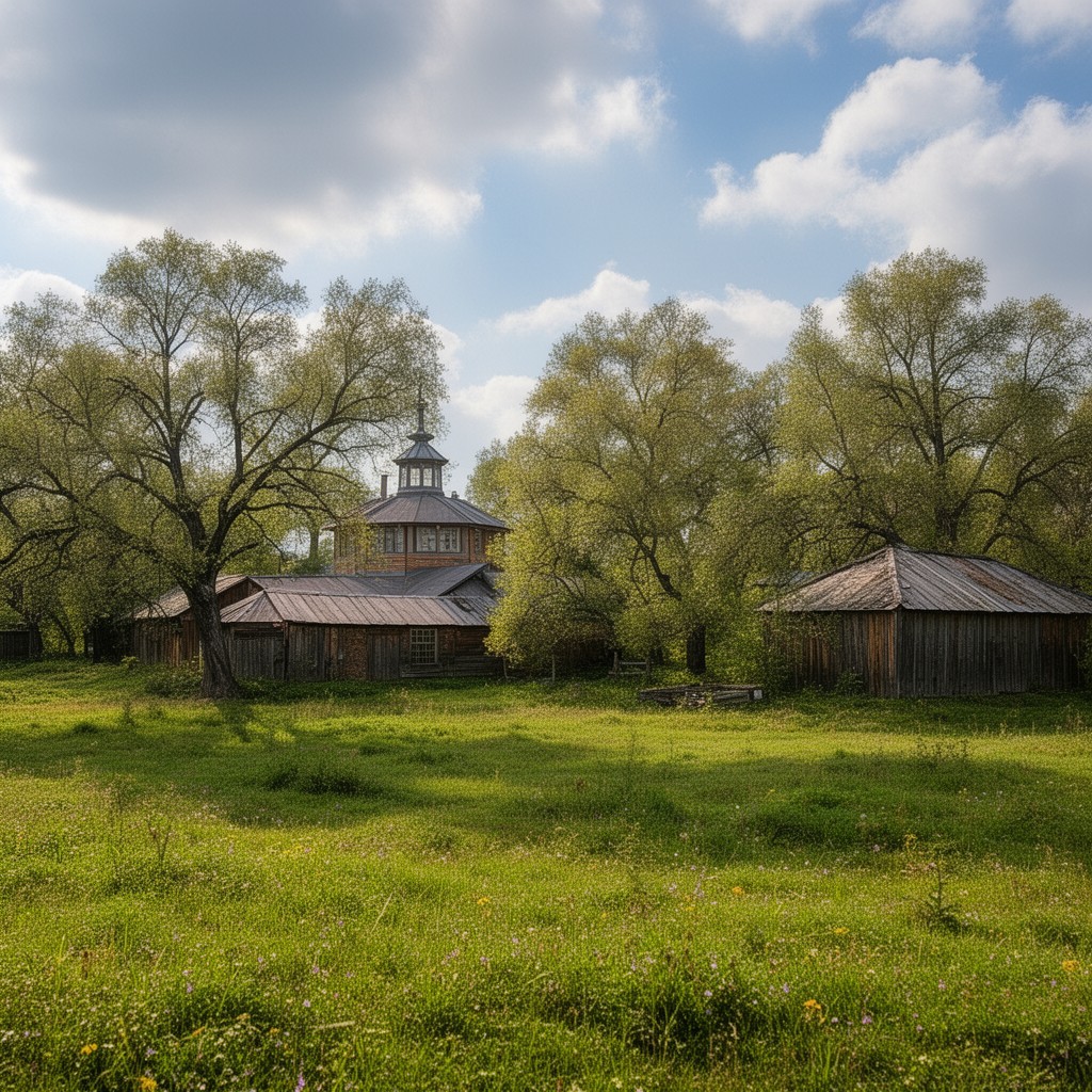 AI-generated illustration of Yasnaya Polyana