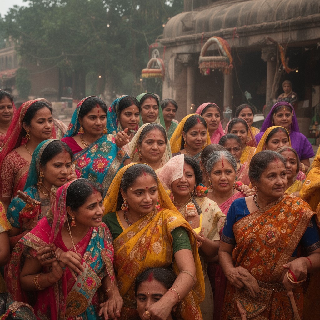 AI-generated illustration of Marathi people