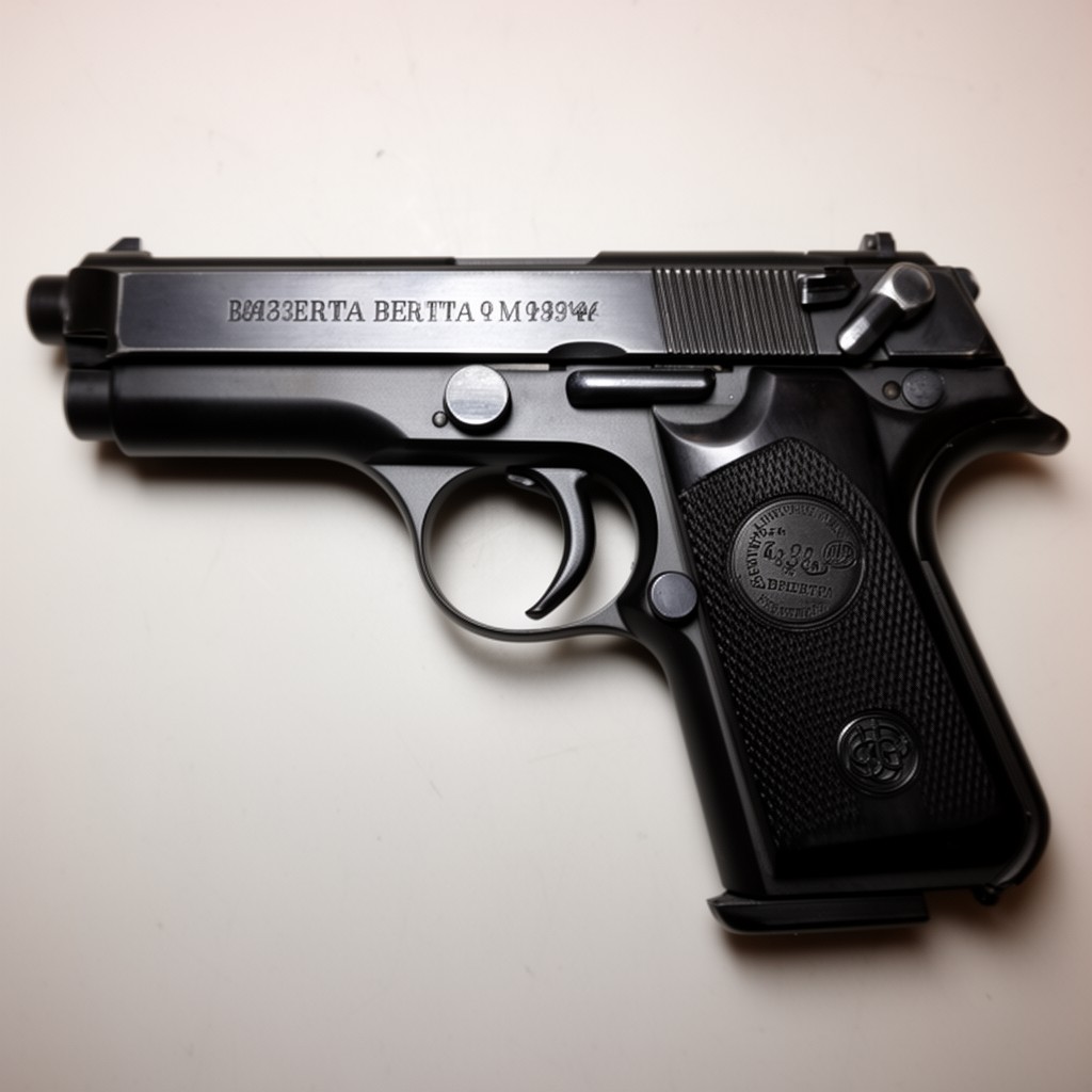 AI-generated illustration of Beretta M1934 pistol