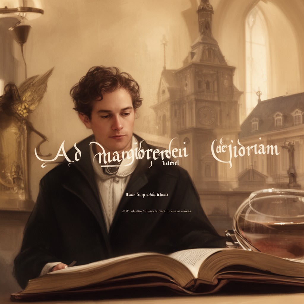 AI-generated illustration of Ad maiorem Dei gloriam