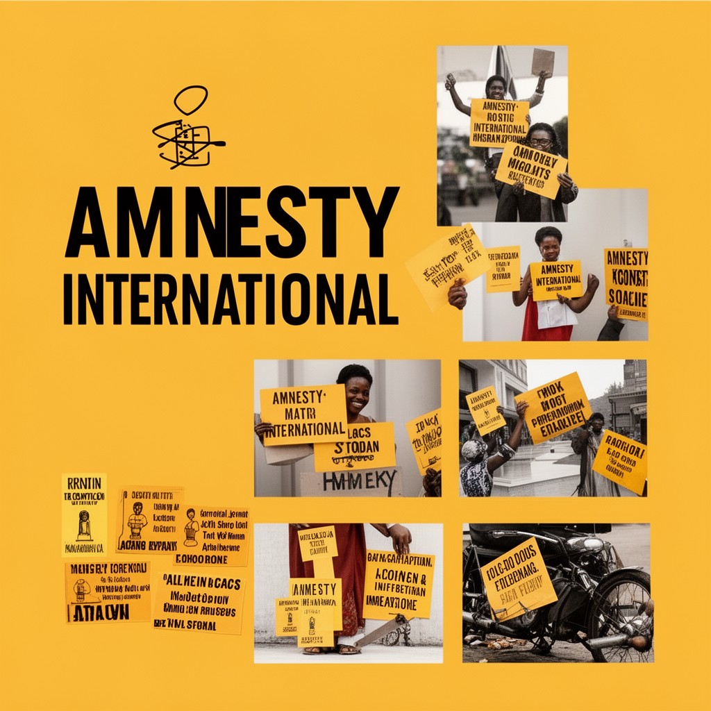 AI-generated illustration of Amnesty International