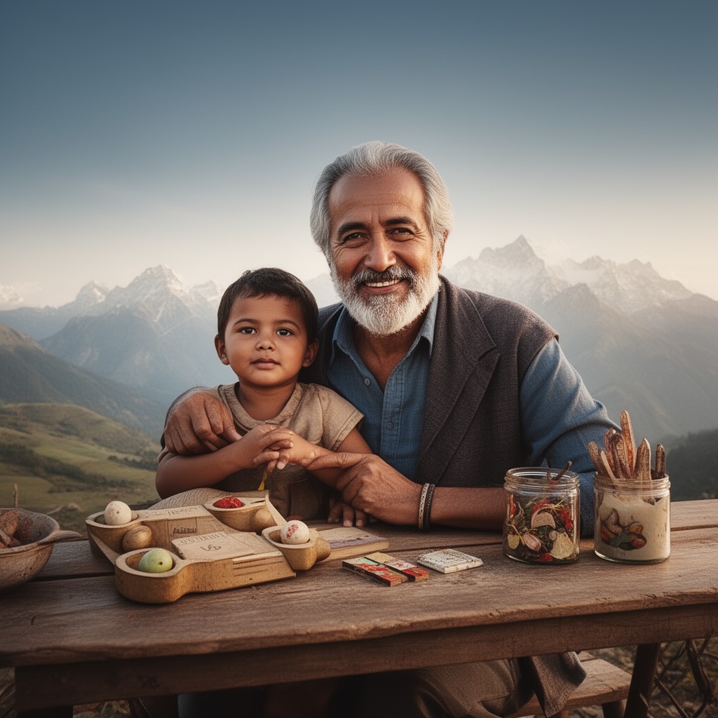 AI-generated illustration of Kailash Satyarthi