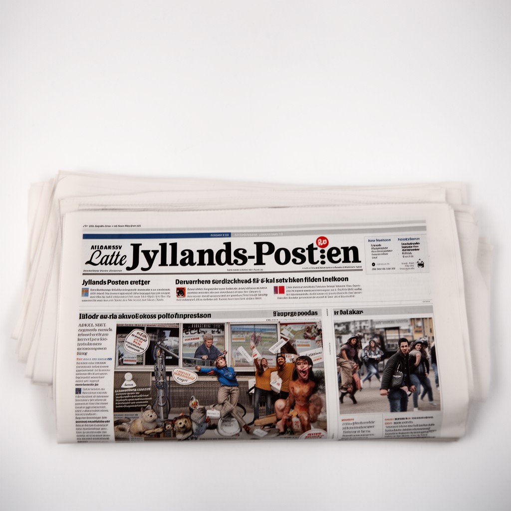 AI-generated illustration of Jyllands-Posten