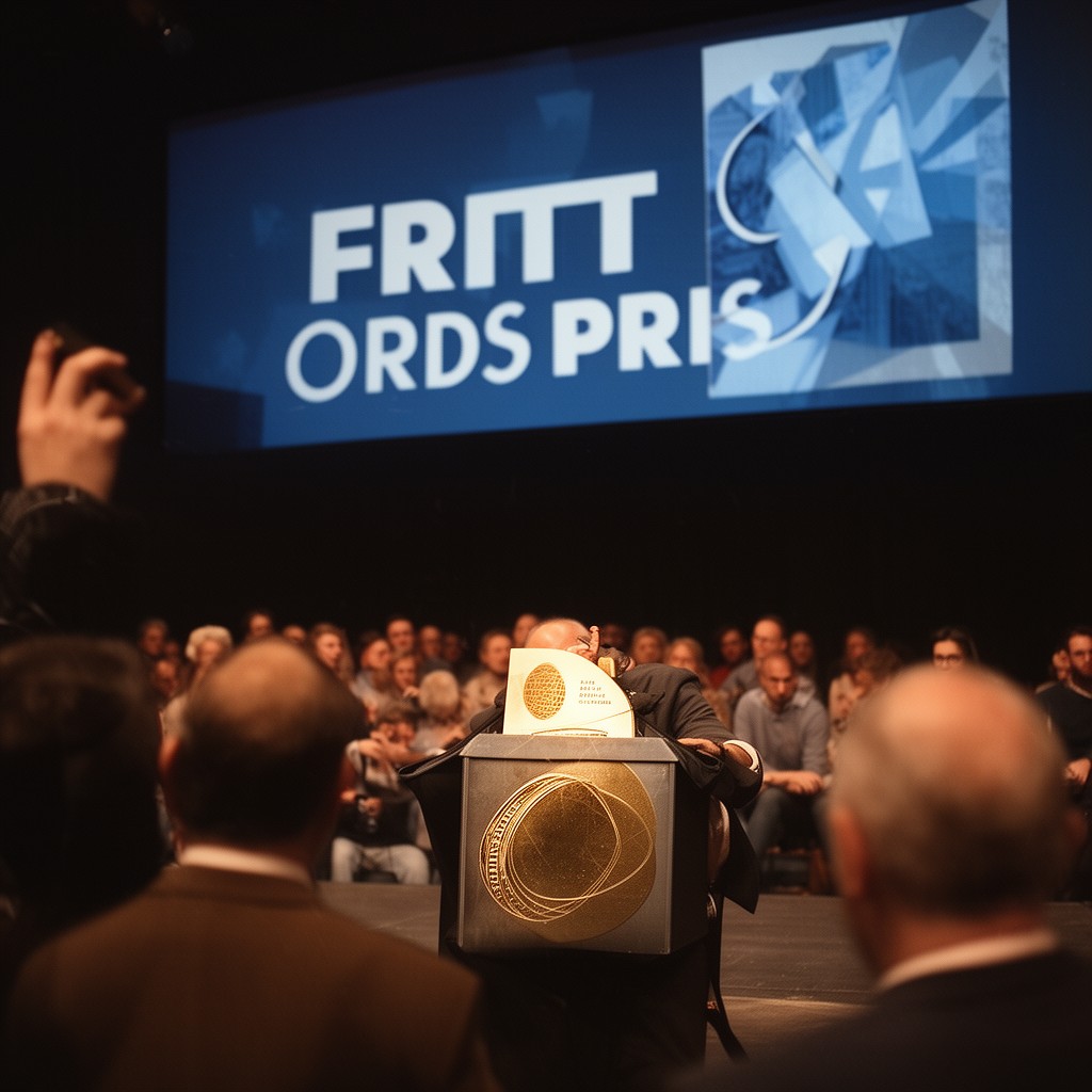 AI-generated illustration of Fritt Ords Pris