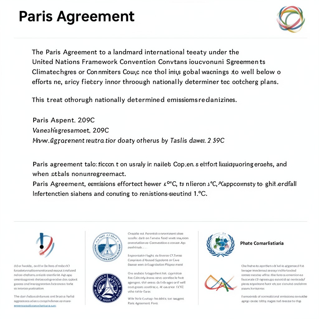 AI-generated illustration of Paris Agreement