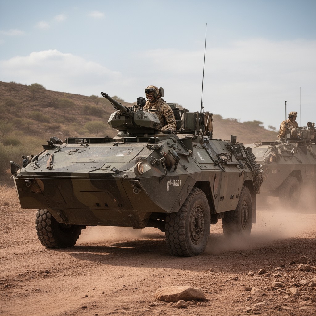 AI-generated illustration of Jackal armoured vehicle