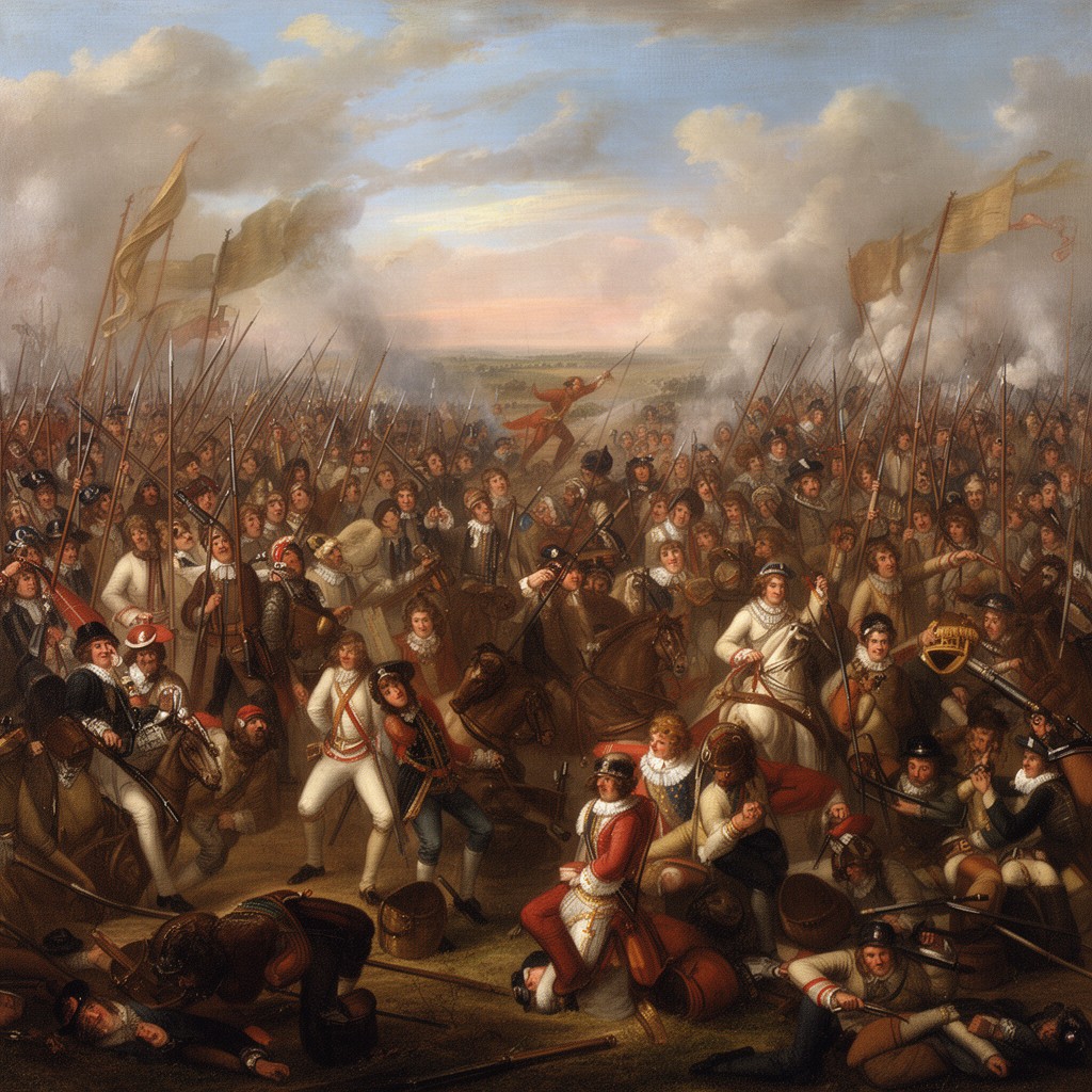 AI-generated illustration of Battle of Naseby
