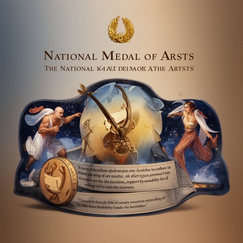 AI-generated illustration of National Medal of Arts