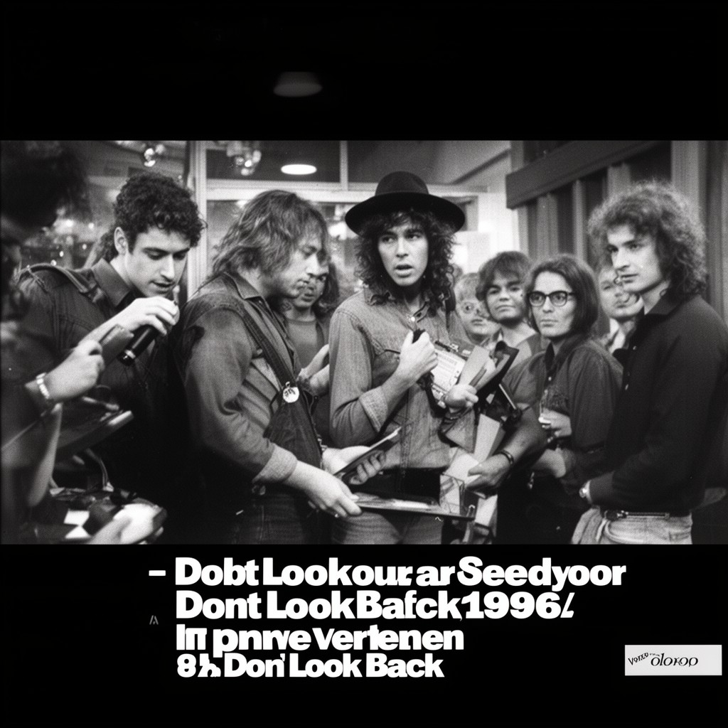 AI-generated illustration of documentary 'Dont Look Back'