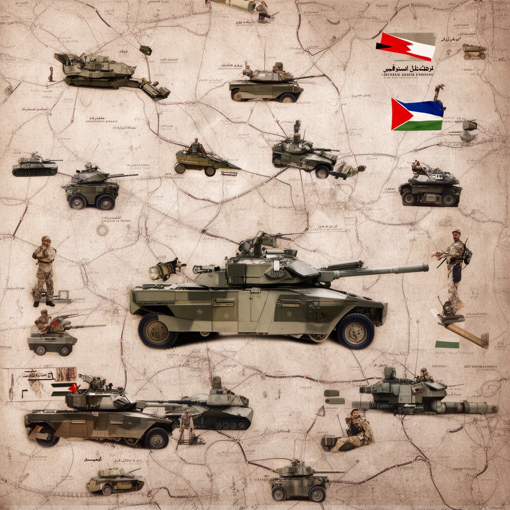 AI-generated illustration of Jordanian Armed Forces