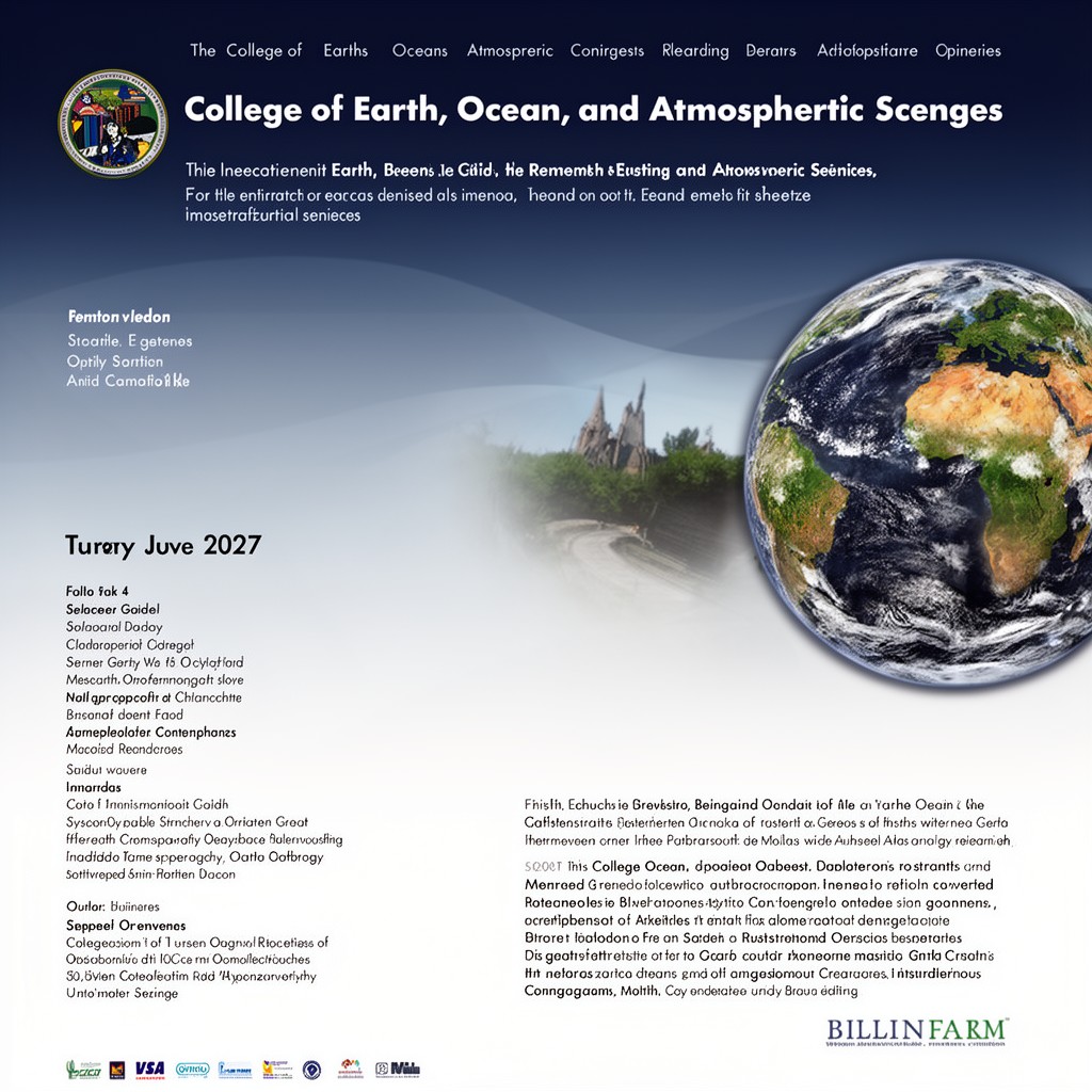 AI-generated illustration of College of Earth, Ocean, and Atmospheric Sciences