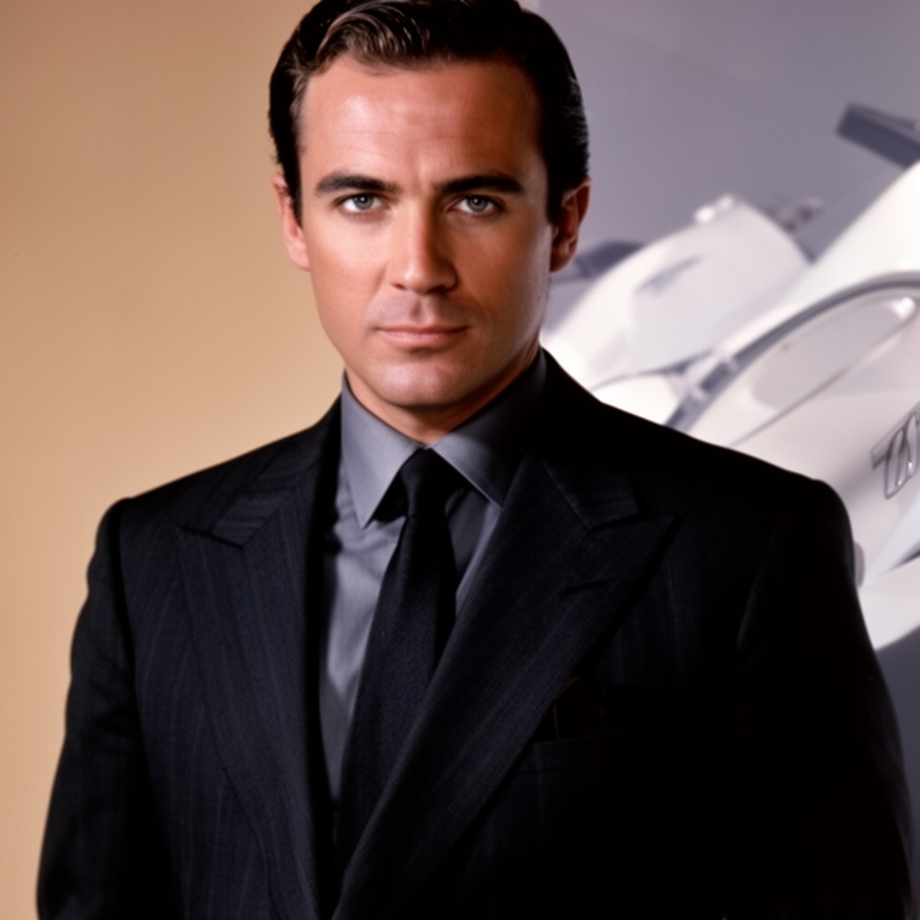AI-generated illustration of James Bond
