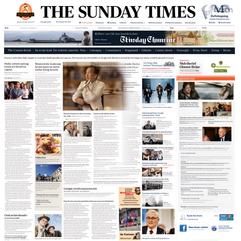 AI-generated illustration of The Sunday Times