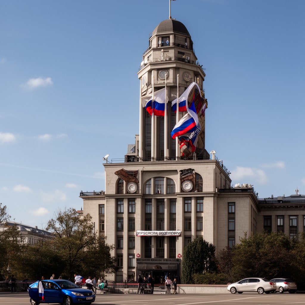 AI-generated illustration of Ministry of Defence of the Russian Federation