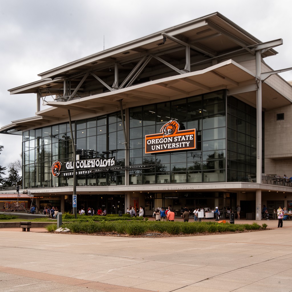 AI-generated illustration of Gill Coliseum