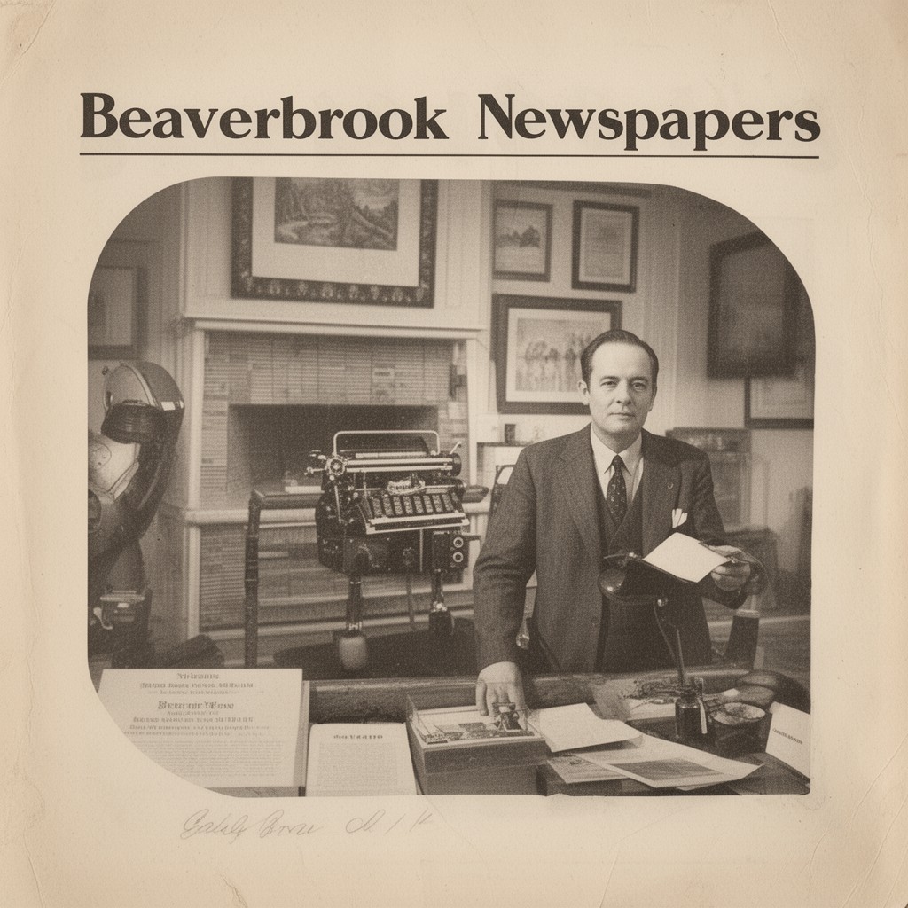 AI-generated illustration of Beaverbrook Newspapers