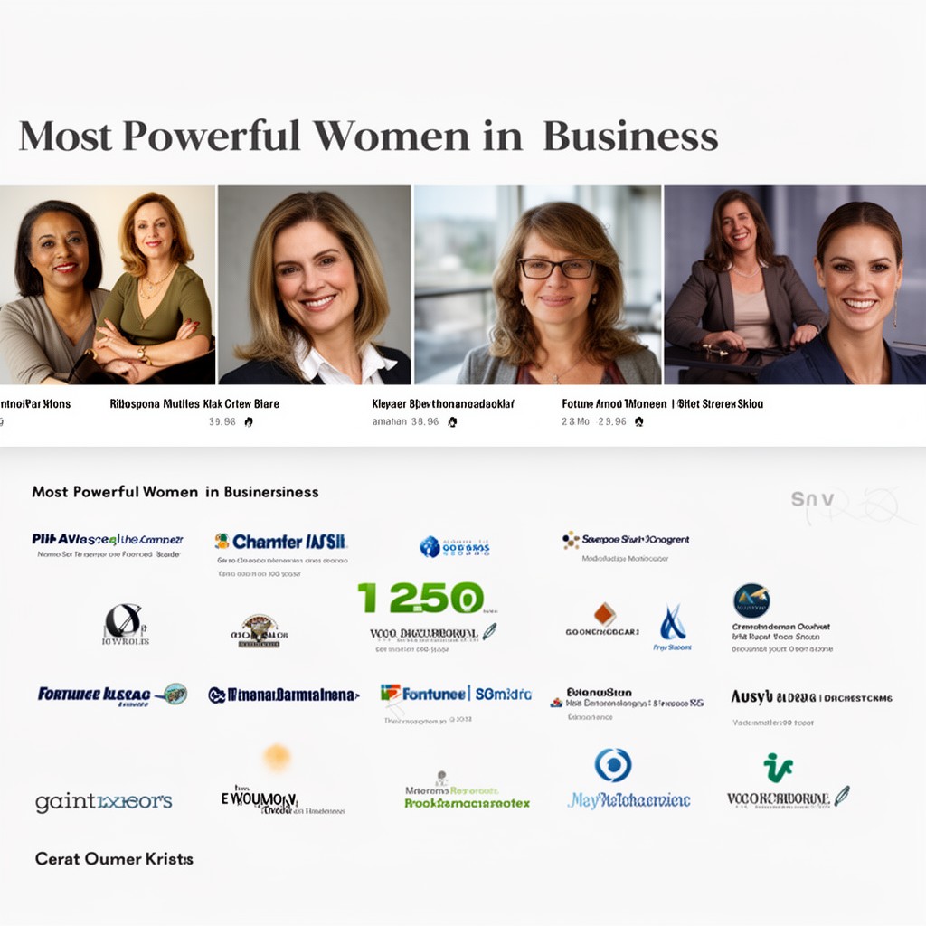 AI-generated illustration of Most Powerful Women in Business