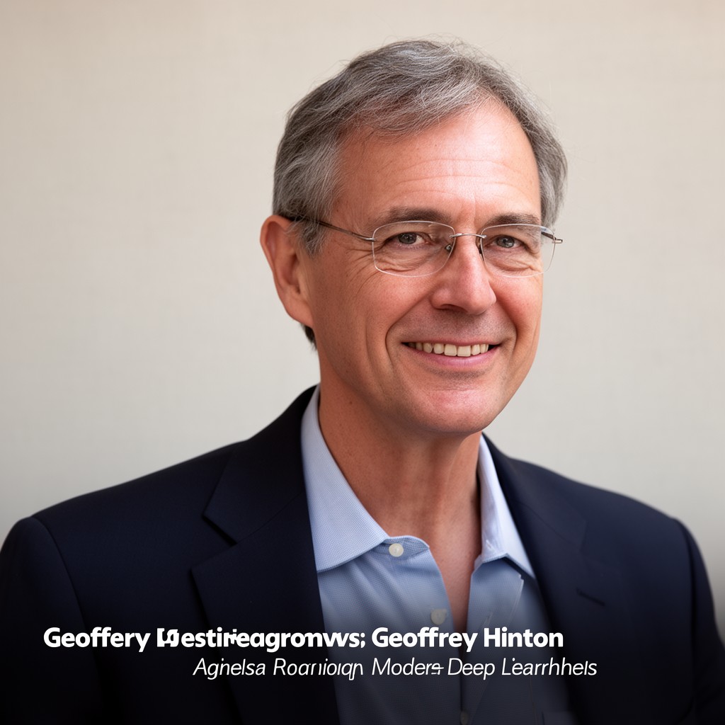 AI-generated illustration of Geoffrey Hinton