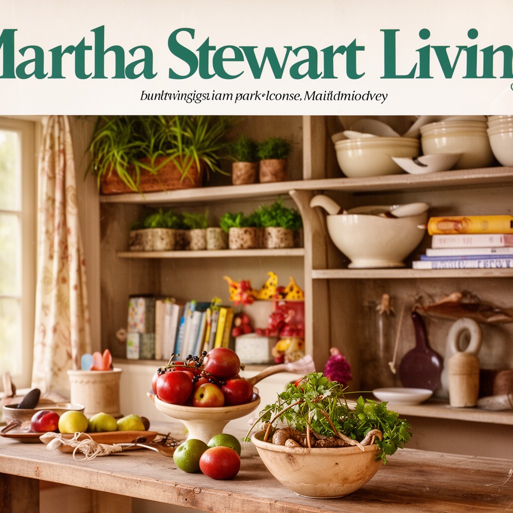 AI-generated illustration of Martha Stewart Living (publishing under license)