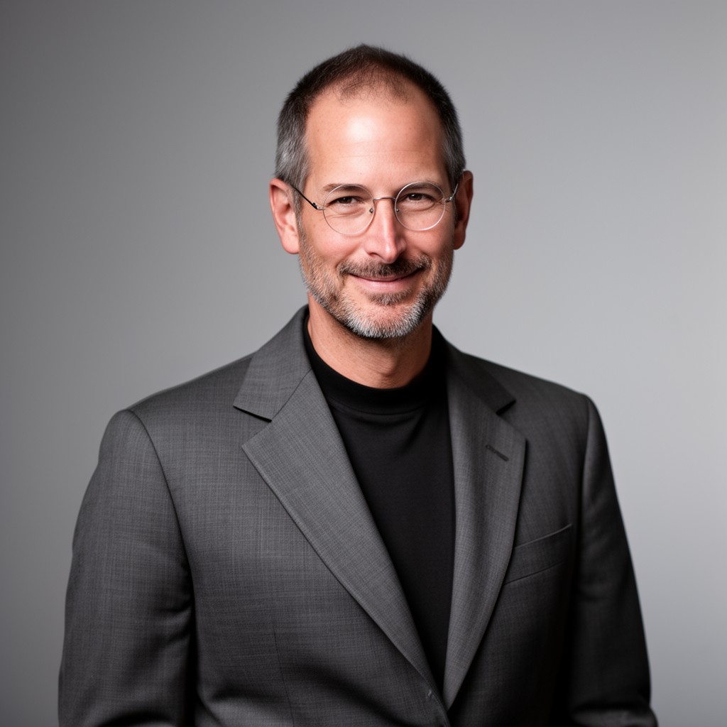 AI-generated illustration of Steve Jobs