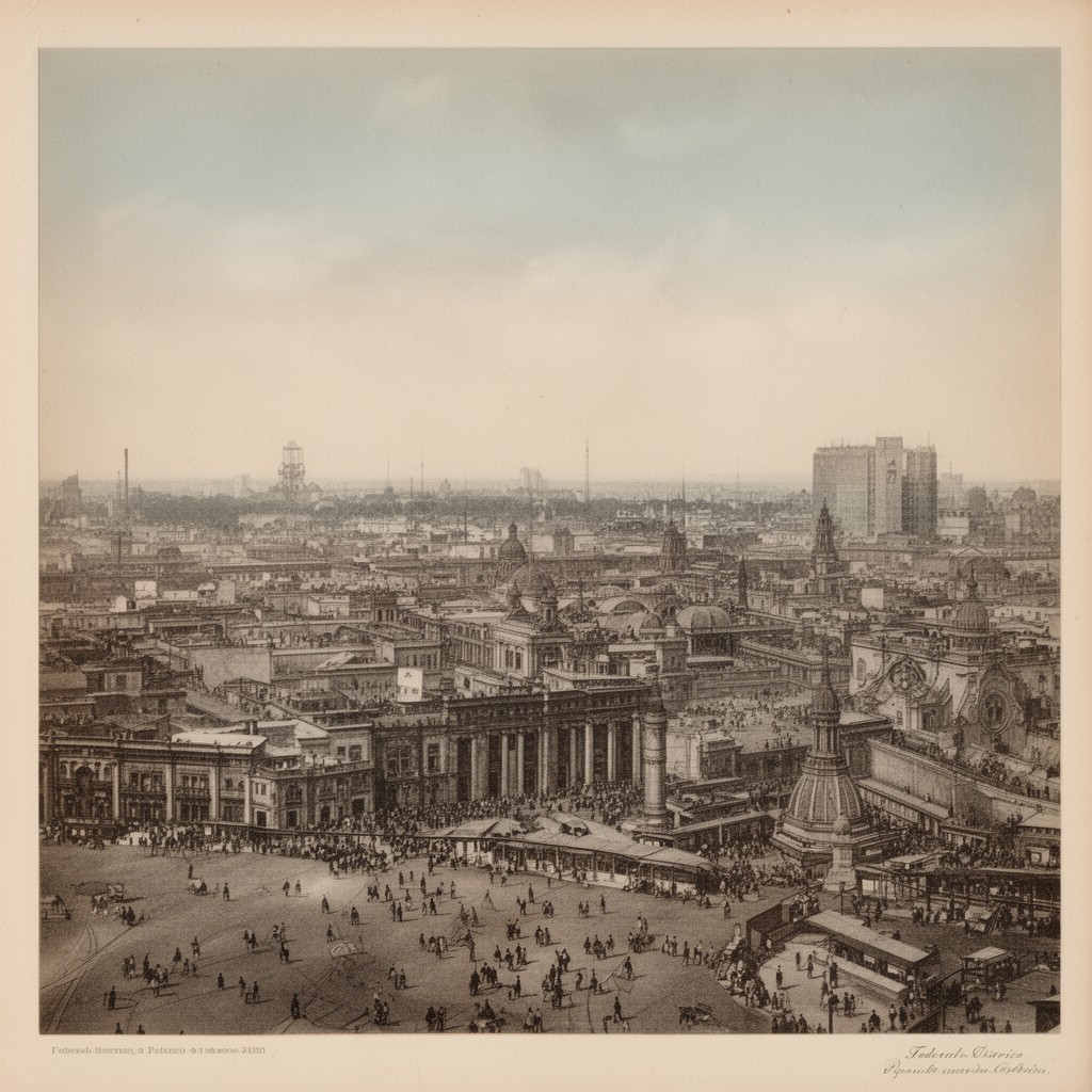 AI-generated illustration of Federal District of Mexico (historical)