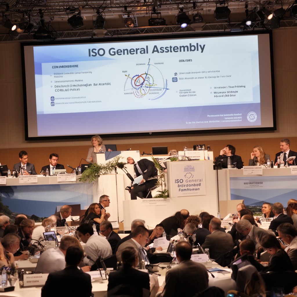 AI-generated illustration of ISO General Assembly