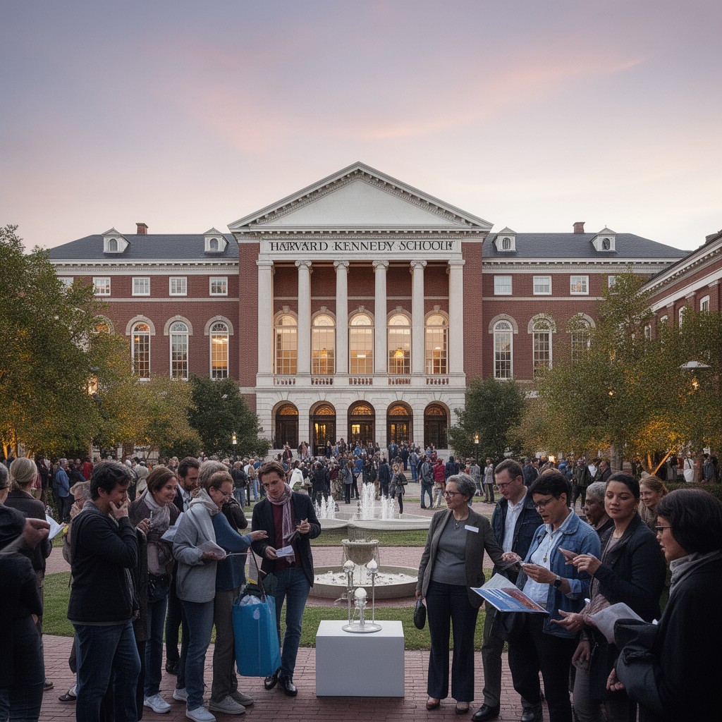 AI-generated illustration of Harvard Kennedy School