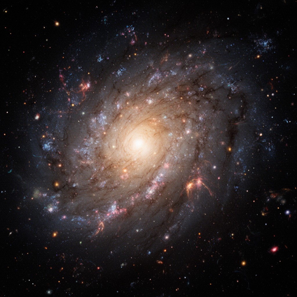 AI-generated illustration of Milky Way center