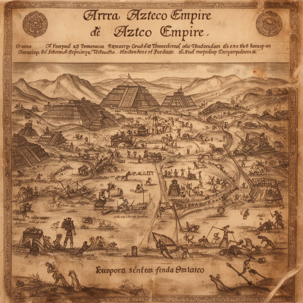 AI-generated illustration of Aztec Empire