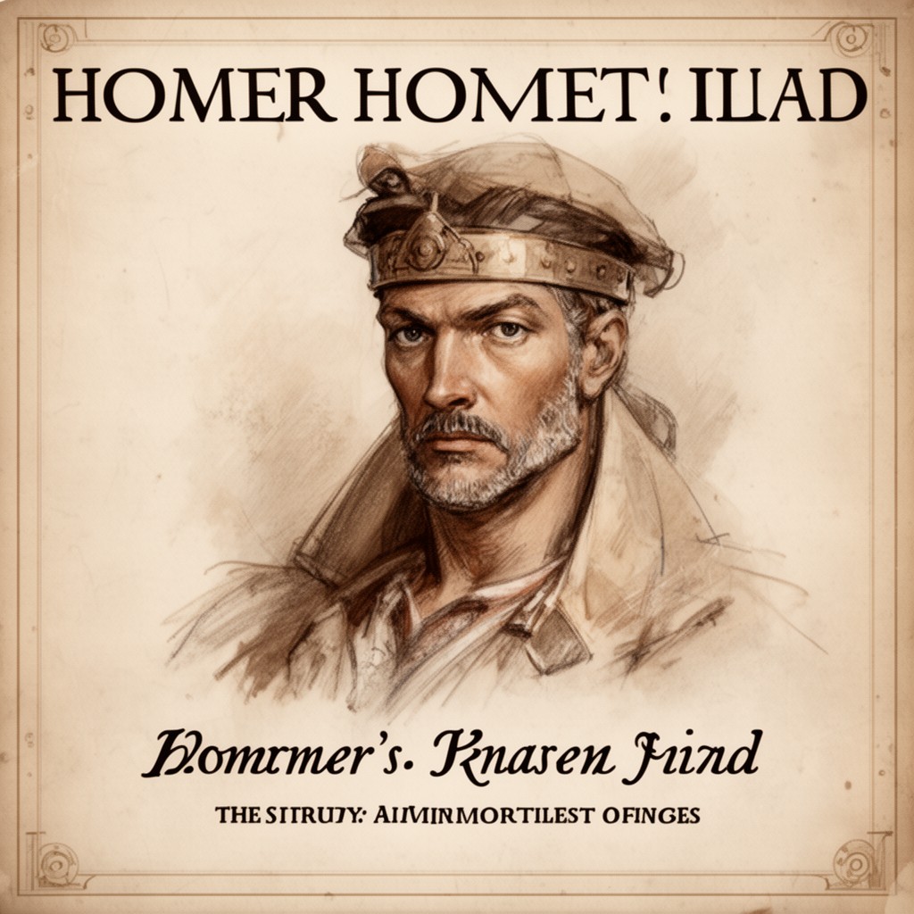 AI-generated illustration of Homer's Iliad