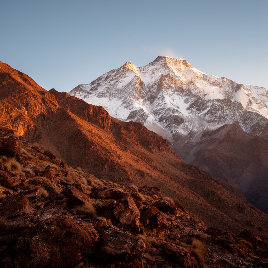 AI-generated illustration of Toubkal