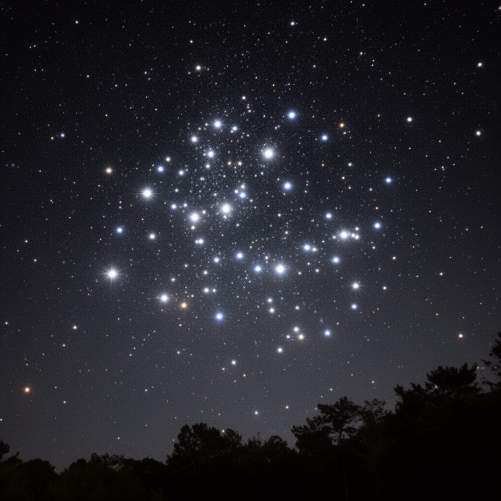 AI-generated illustration of M45