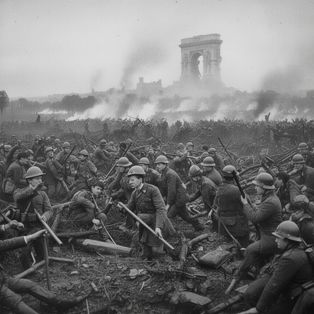 AI-generated illustration of First Battle of the Marne