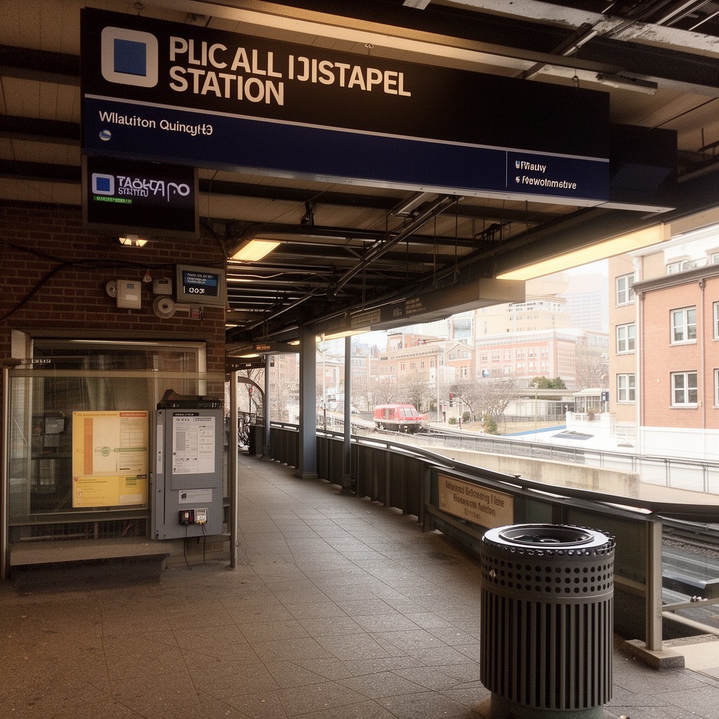 AI-generated illustration of Wollaston station