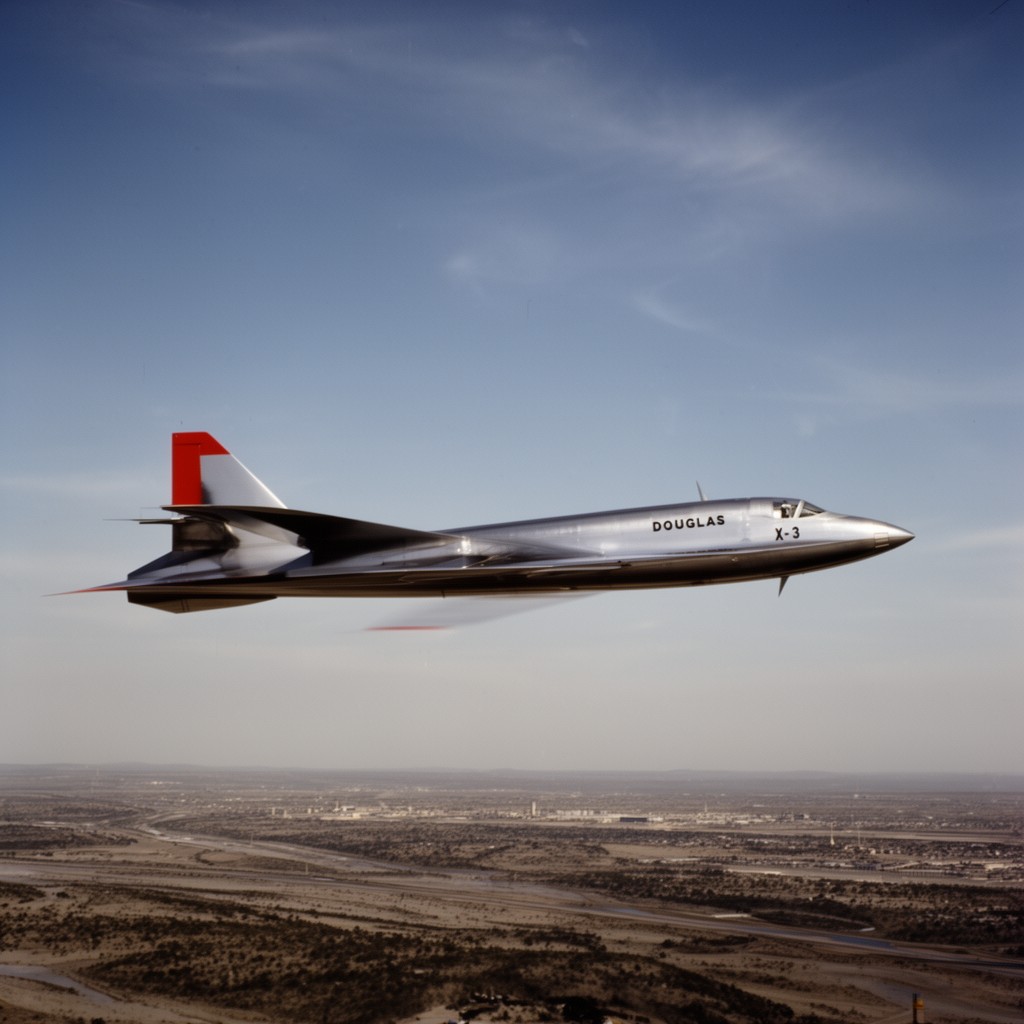 AI-generated illustration of Douglas X-3 Stiletto
