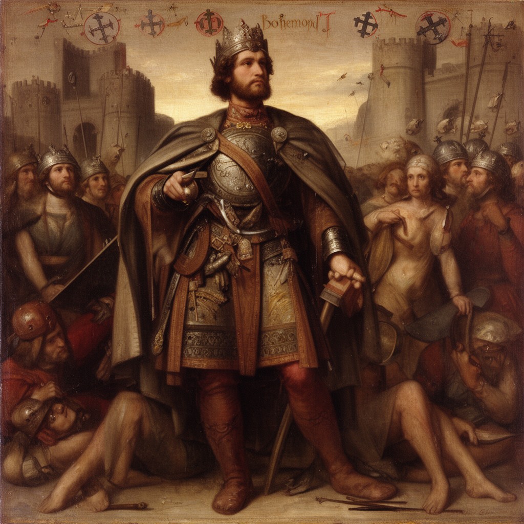 AI-generated illustration of Bohemond I of Antioch