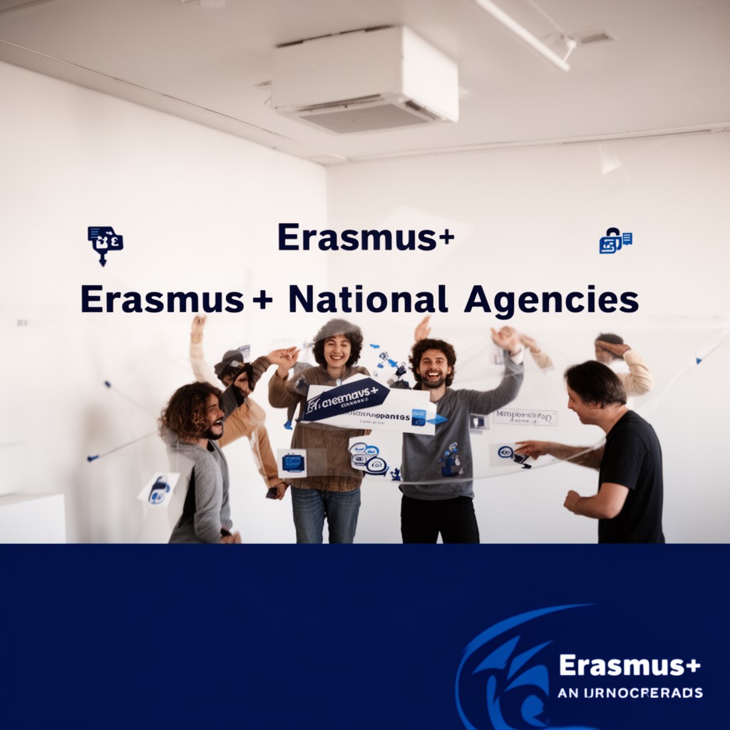 AI-generated illustration of Erasmus+ National Agencies