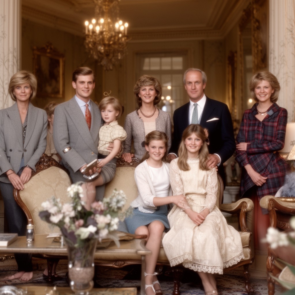 AI-generated illustration of Spencer family