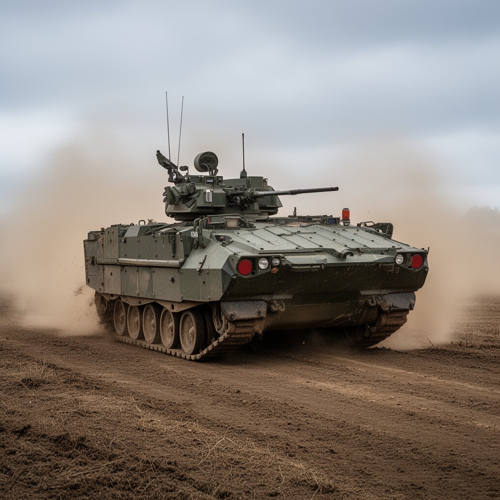 AI-generated illustration of Scimitar reconnaissance vehicle