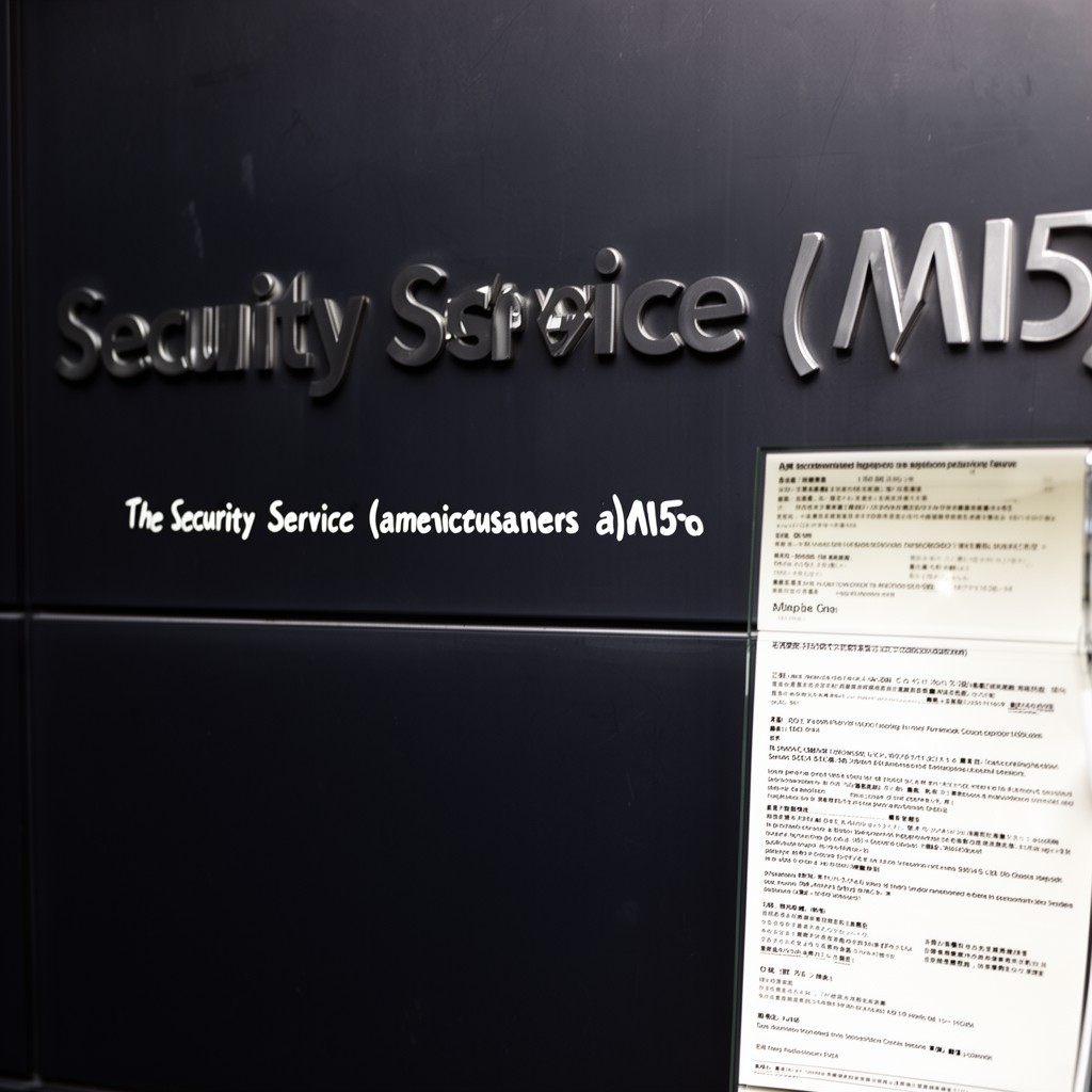 AI-generated illustration of Security Service (MI5)
