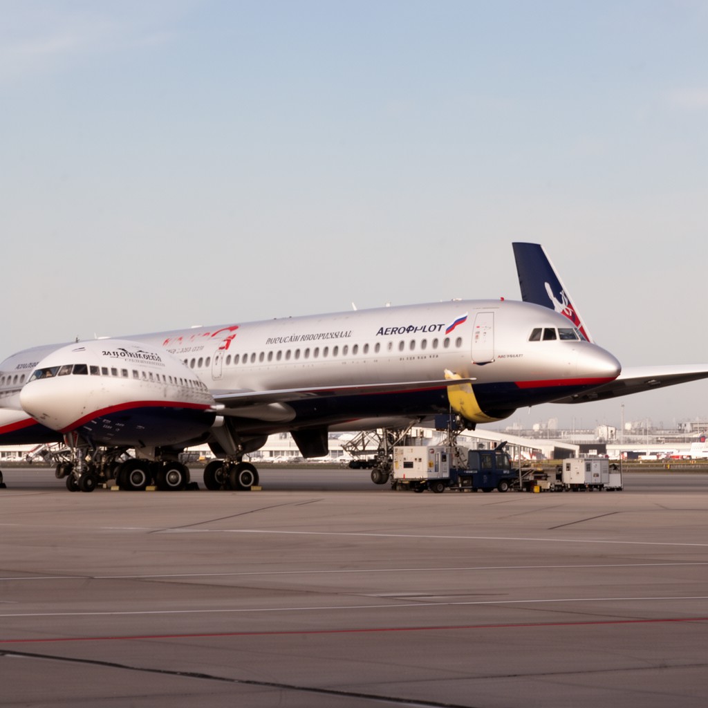 AI-generated illustration of Aeroflot