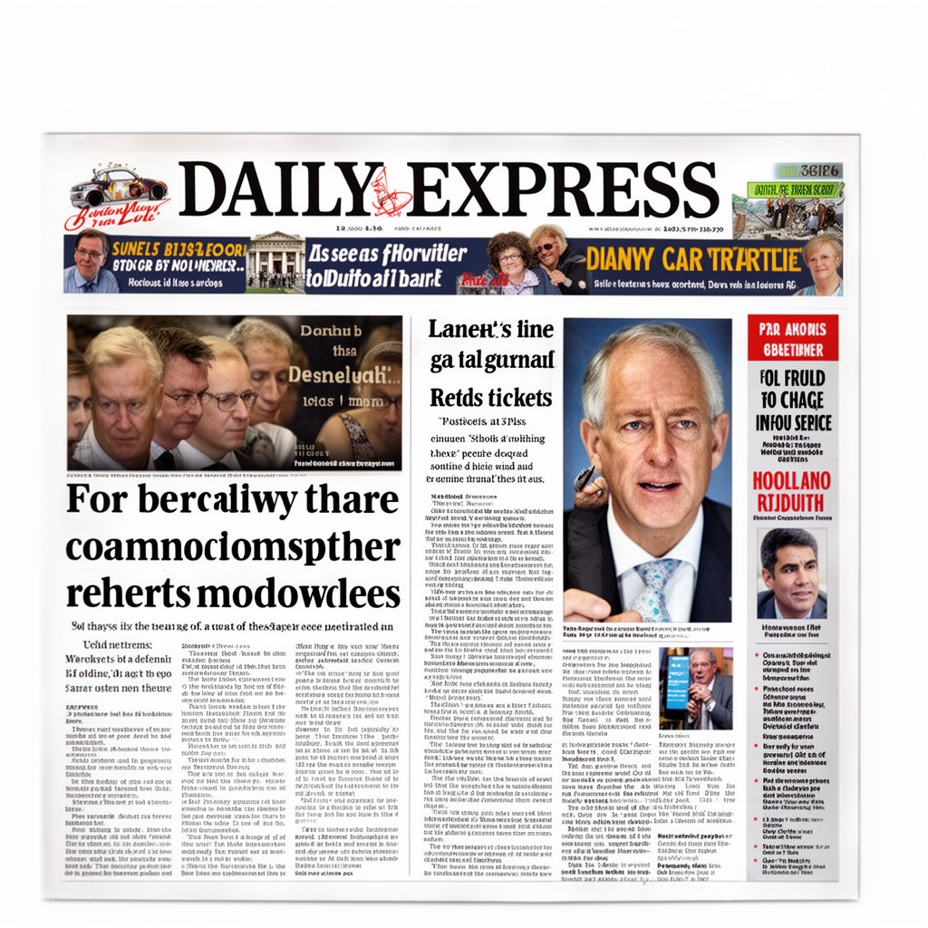 AI-generated illustration of Daily Express