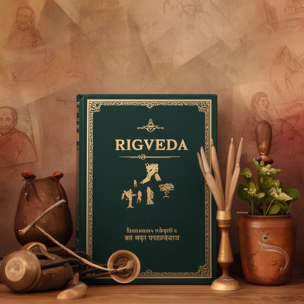 AI-generated illustration of Rigveda