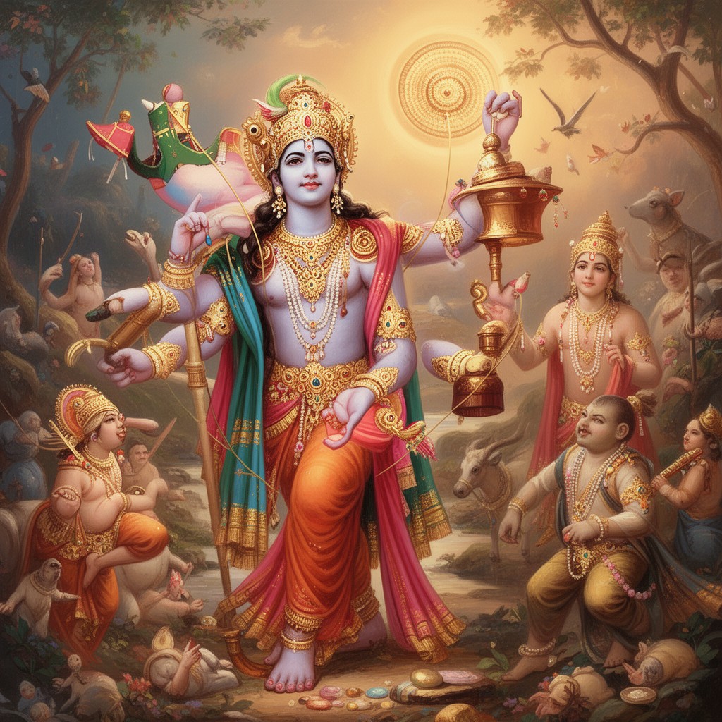 AI-generated illustration of Brahma