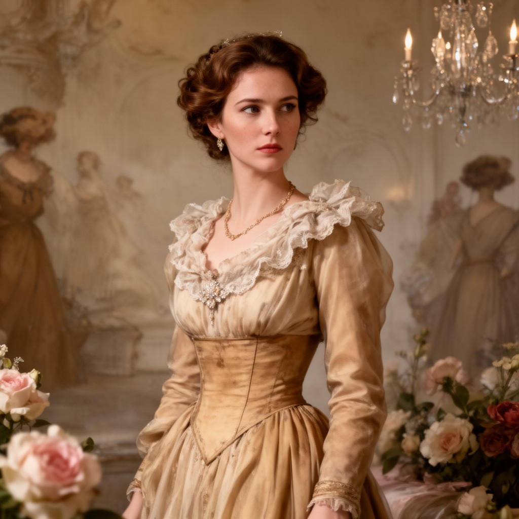 AI-generated illustration of Anna Karenina