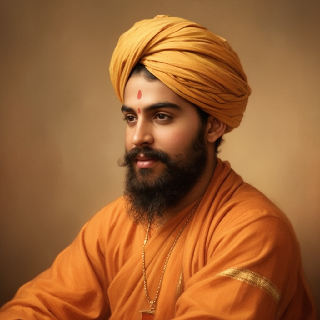 AI-generated illustration of Swami Vivekananda