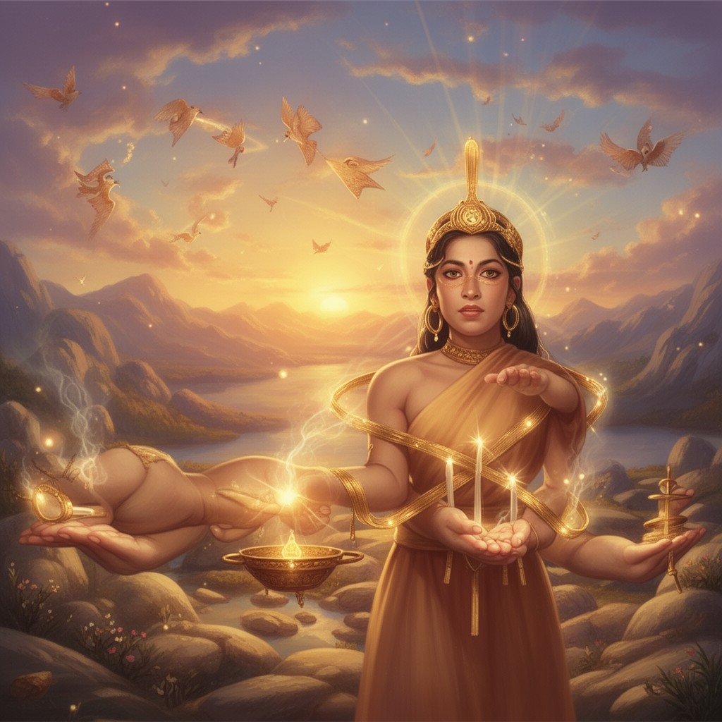 AI-generated illustration of Sankhya Yoga