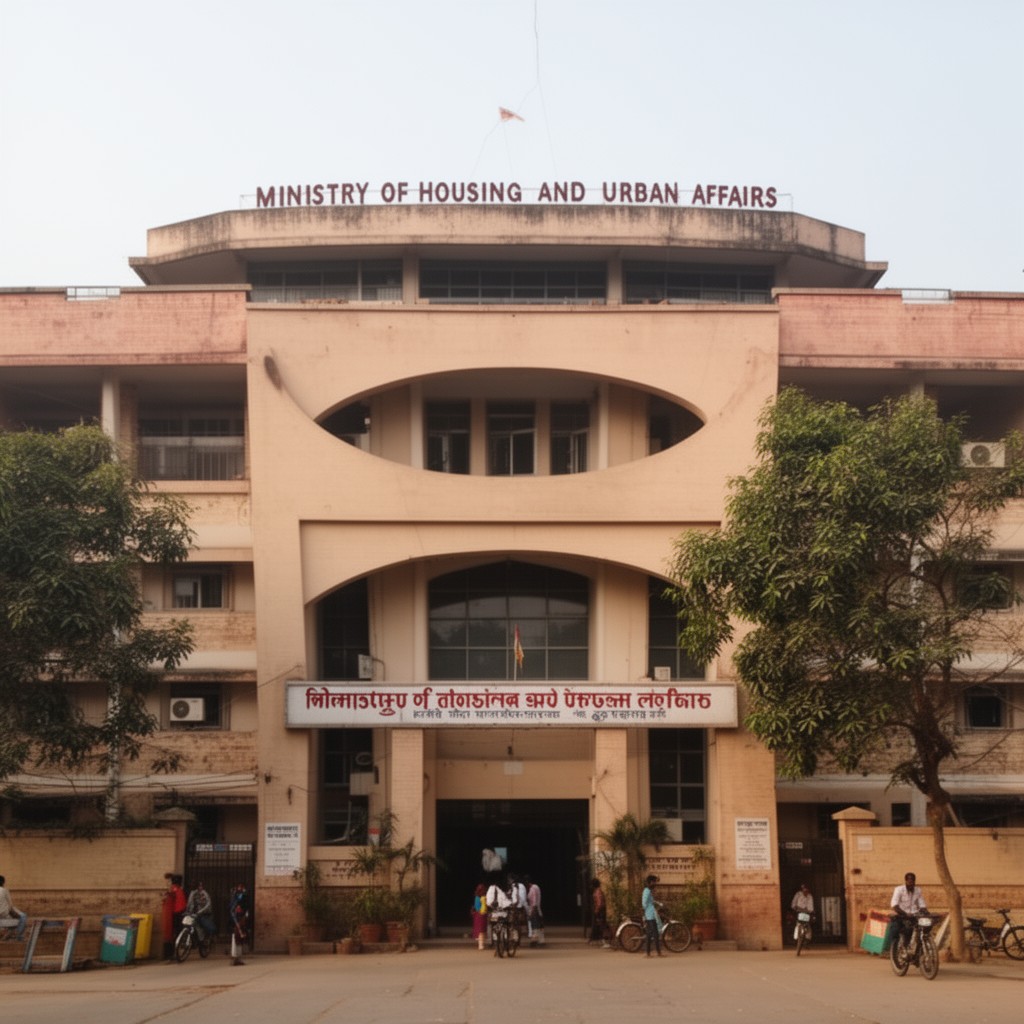 AI-generated illustration of Ministry of Housing and Urban Affairs, India