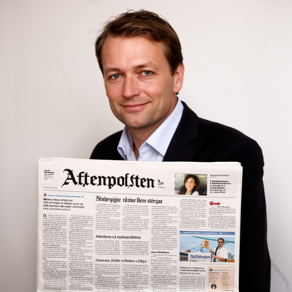 AI-generated illustration of Aftenposten