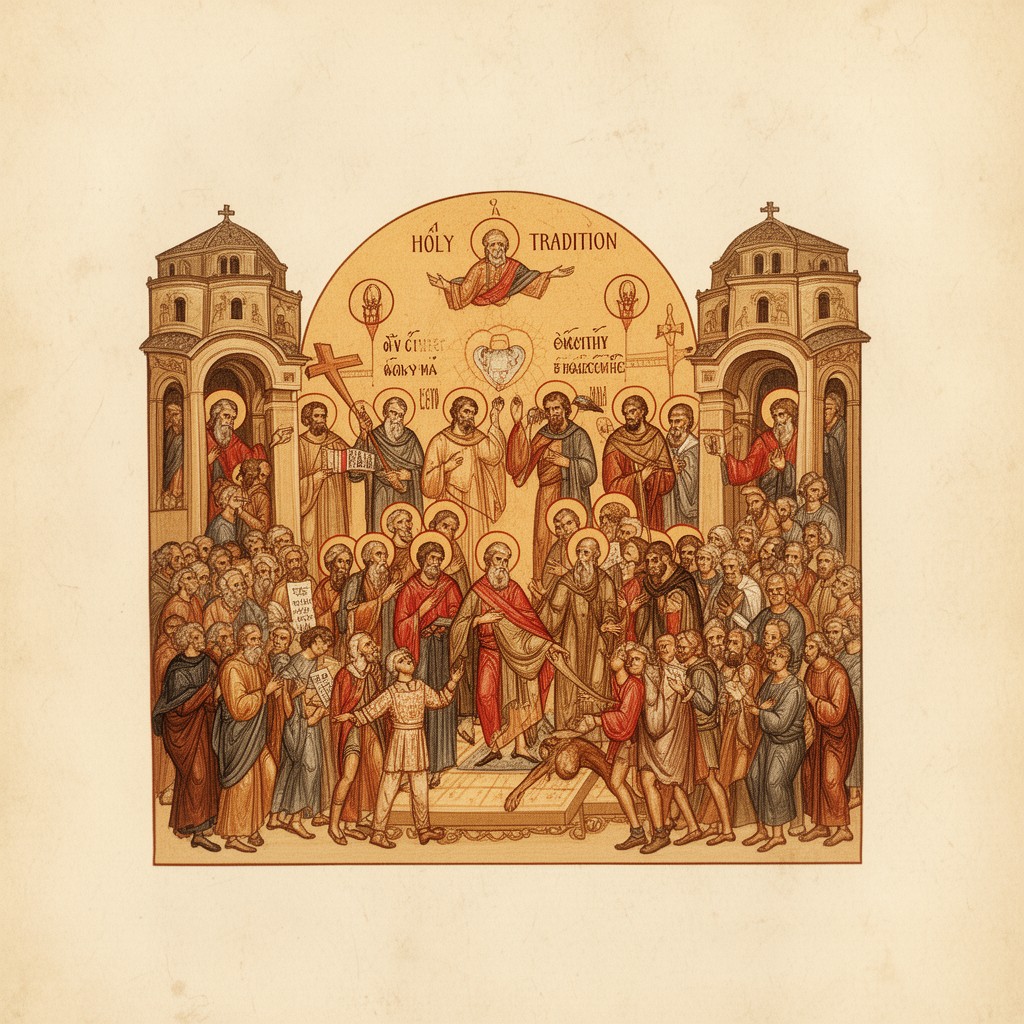 AI-generated illustration of Holy Tradition